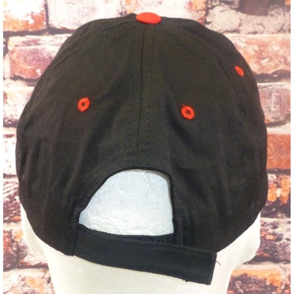 Ingersoll Rand Black & Red Embroidered Adjustable Baseball Hat By Hit Wear - Picture 3 of 6